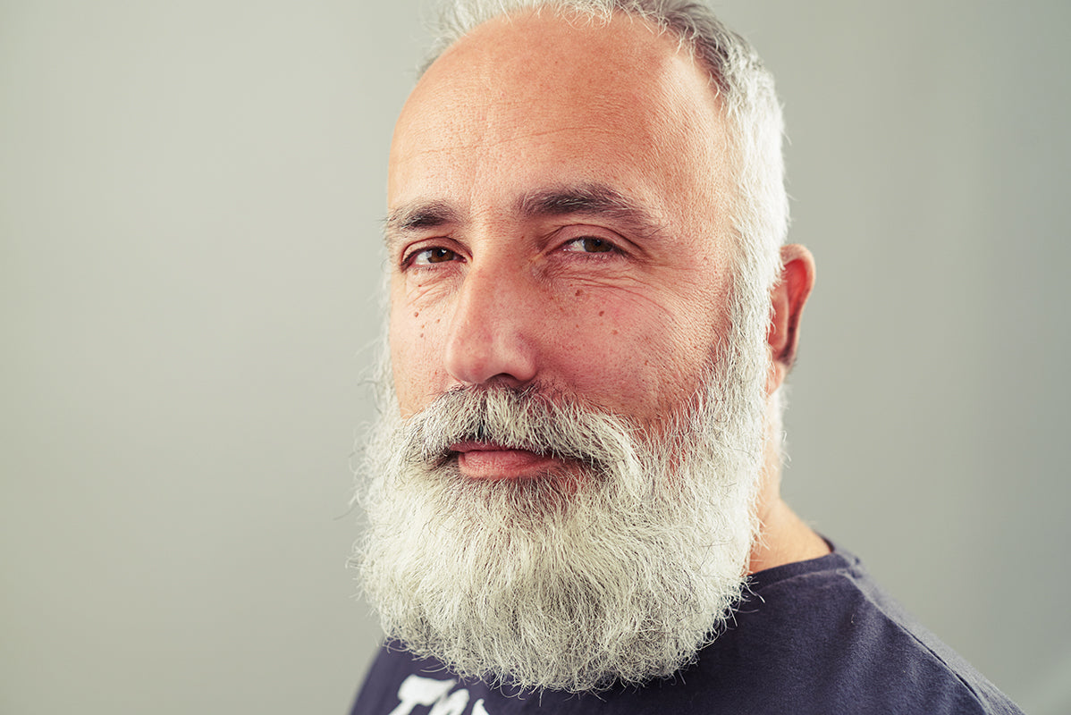 man with epic gray beard