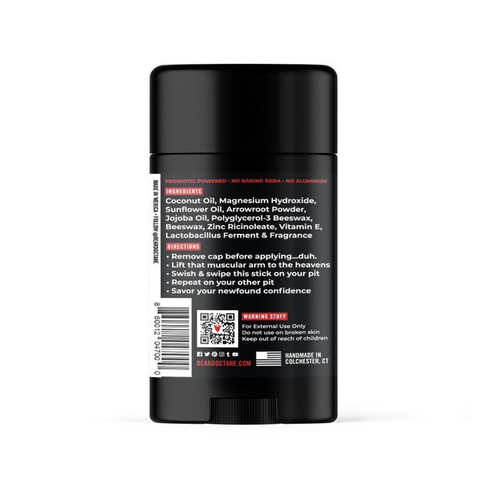 Barbershop Natural Deodorant - Shaving Cream, Lemon & Bergamot