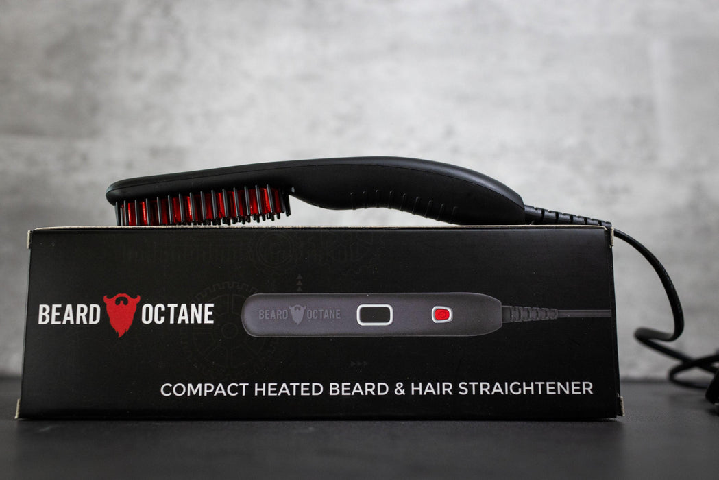 Beard Octane Beard Straightener - Heated Beard Brush For Men