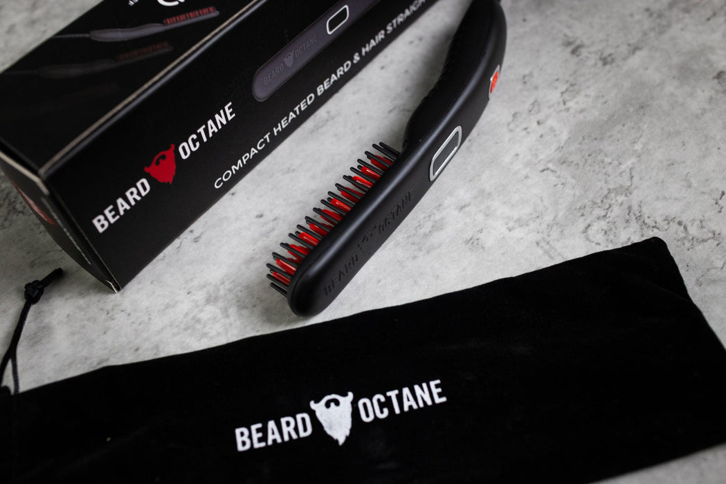 Beard Octane Beard Straightener - Heated Beard Brush For Men