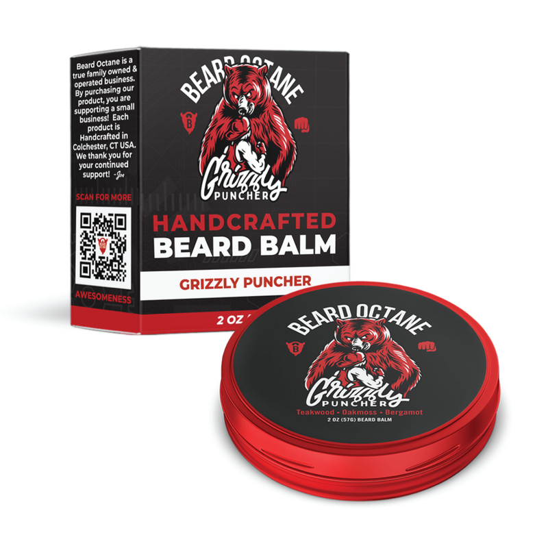 Grizzly Puncher Beard Balm - Teakwood, Oakmoss & Bergamot