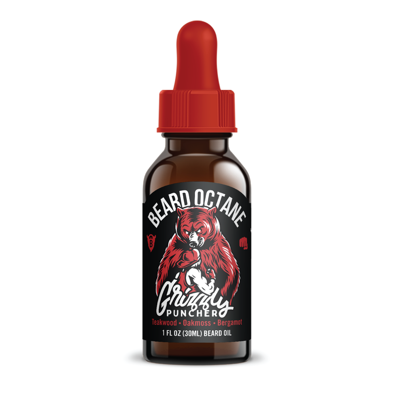 Grizzly Puncher Beard Oil - Teakwood, Oakmoss & Bergamot