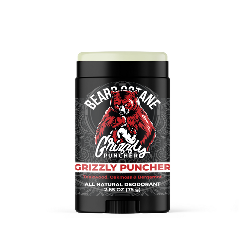Grizzly Puncher Natural Deodorant - Teakwood, Oakmoss & Bergamot