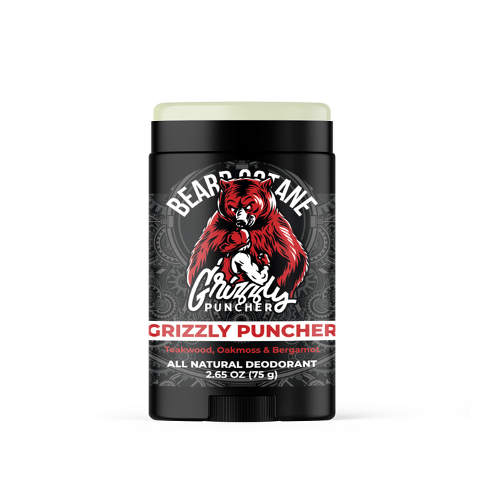 Grizzly Puncher Natural Deodorant - Teakwood, Oakmoss & Bergamot