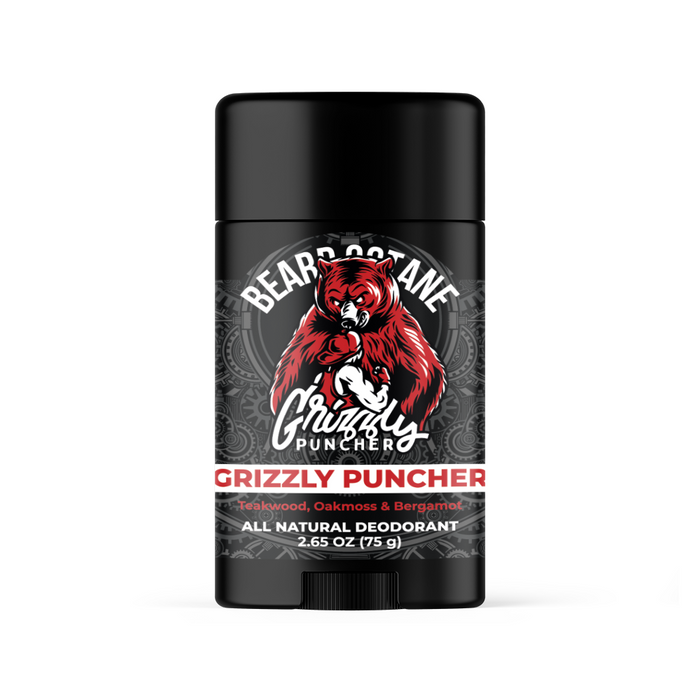 Grizzly Puncher Natural Deodorant - Teakwood, Oakmoss & Bergamot