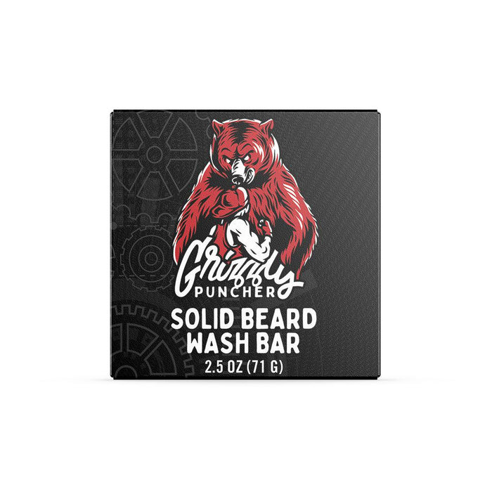 Grizzly Puncher Solid Beard Wash Bar - Teakwood, Oakmoss & Bergamot