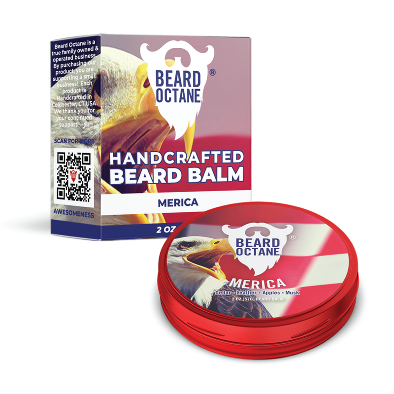Merica Beard Balm - Cedar, Leather, Apples & Musk