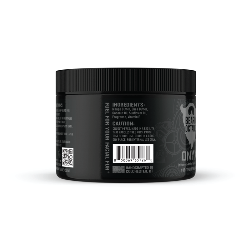 Onyx Beard Butta - Driftwood, Amber Musk & Leather