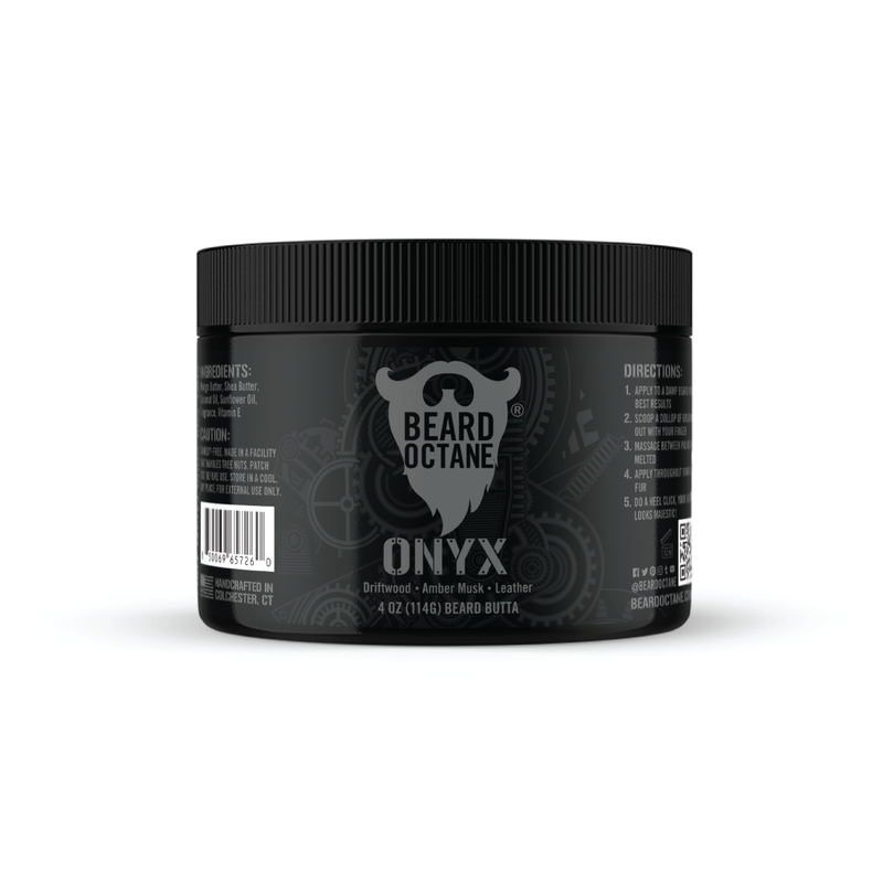Onyx Beard Butta - Driftwood, Amber Musk & Leather