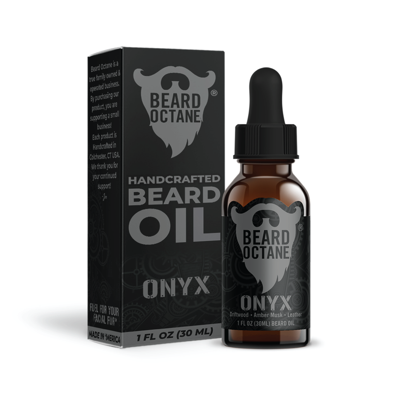 Onyx Beard Oil - Driftwood, Amber Musk & Leather