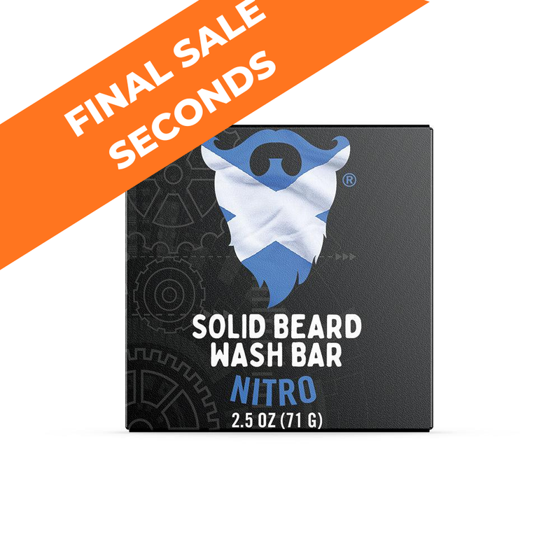 SECONDS - Nitro Solid Beard Wash Bar - Blueberries & Fresh Ground Coffee