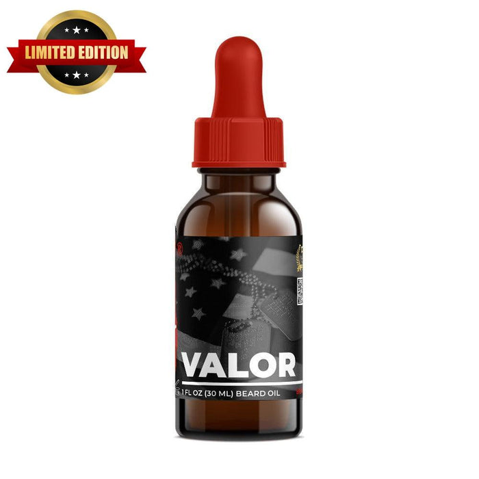 Valor Beard Oil - Dark Amber, Mahogany & Spiced Musk