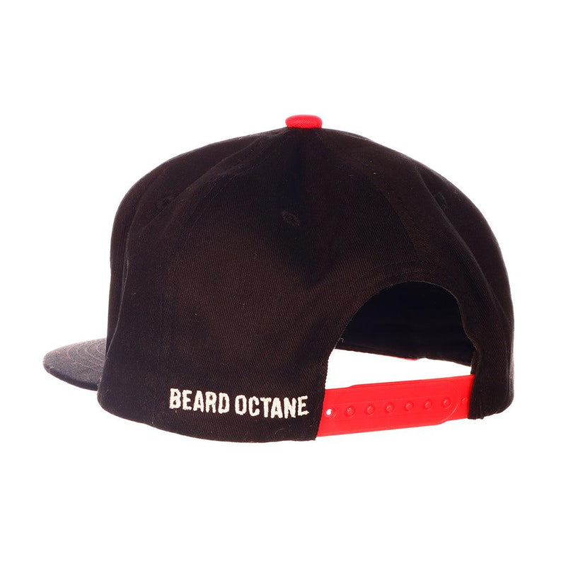 Beard Octane Embossed Stitch Flat Brim Hat